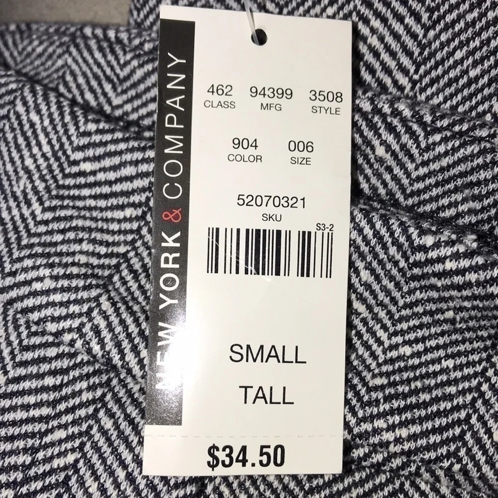 NWT New York & Company Cedar Street Trousers Size Tall Small​​​